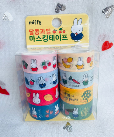 Miffy Sweet Fruit Deco Masking Tape 8 Pack Set Miffy